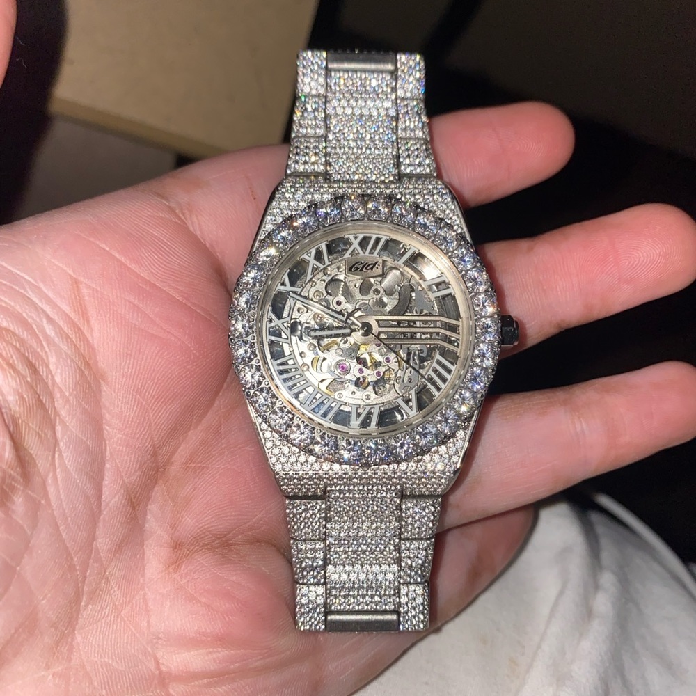 COPY - Shop GLD fully bust down watch over 2,000 hand set stones fully automati…